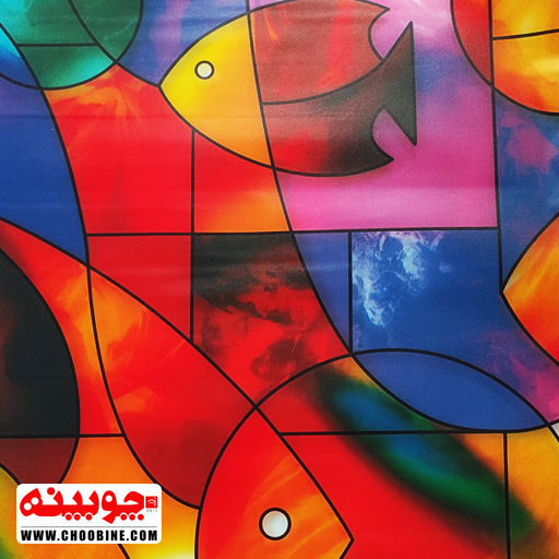 برچسب شیشه مات کن رنگی چوبینه کد 418 (عرض 45 سانتیمتر)