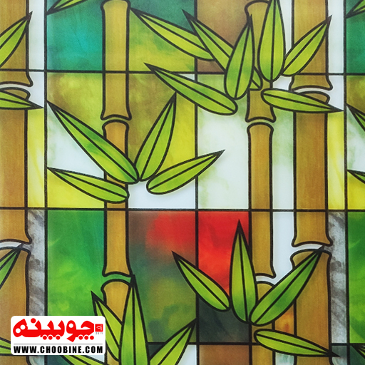 برچسب شیشه مات کن رنگی چوبینه کد 413 (عرض 45 سانتیمتر)