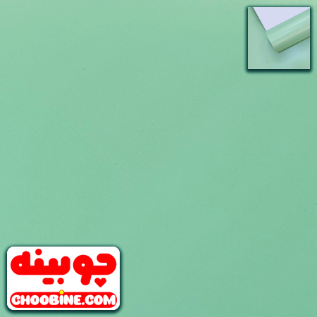 برچسب روکش کابینت مات سبز پاستلی چوبینه کد 693 (عرض 60 سانتیمتر)