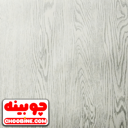 برچسب روکش کابینت طرح چوب سفید رگه نقره ای چوبینه کد 603 (عرض 90 سانتیمتر)