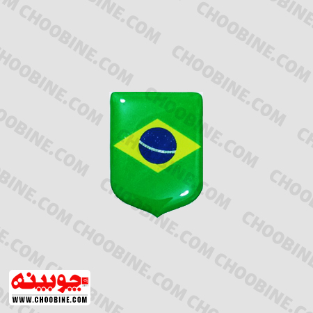 برچسب ژله ای پرچم برزیل کد 62 (۳ در ۲ سانتیمتر) 