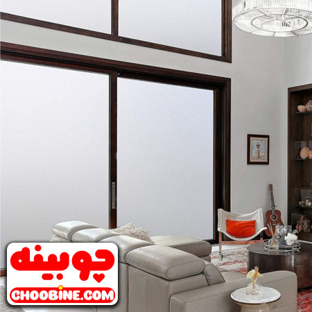 برچسب شیشه مات کن عرض 150 سانتیمتر شرکت چوبینه